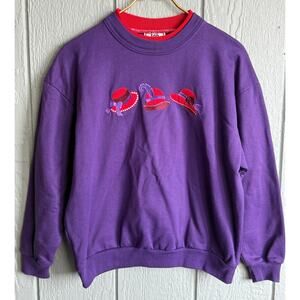 Vintage 90s Morning Sun Crewneck Grandma's Sweater, Medium